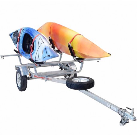 Malone Microsport Trailer shown with J-bar carriers