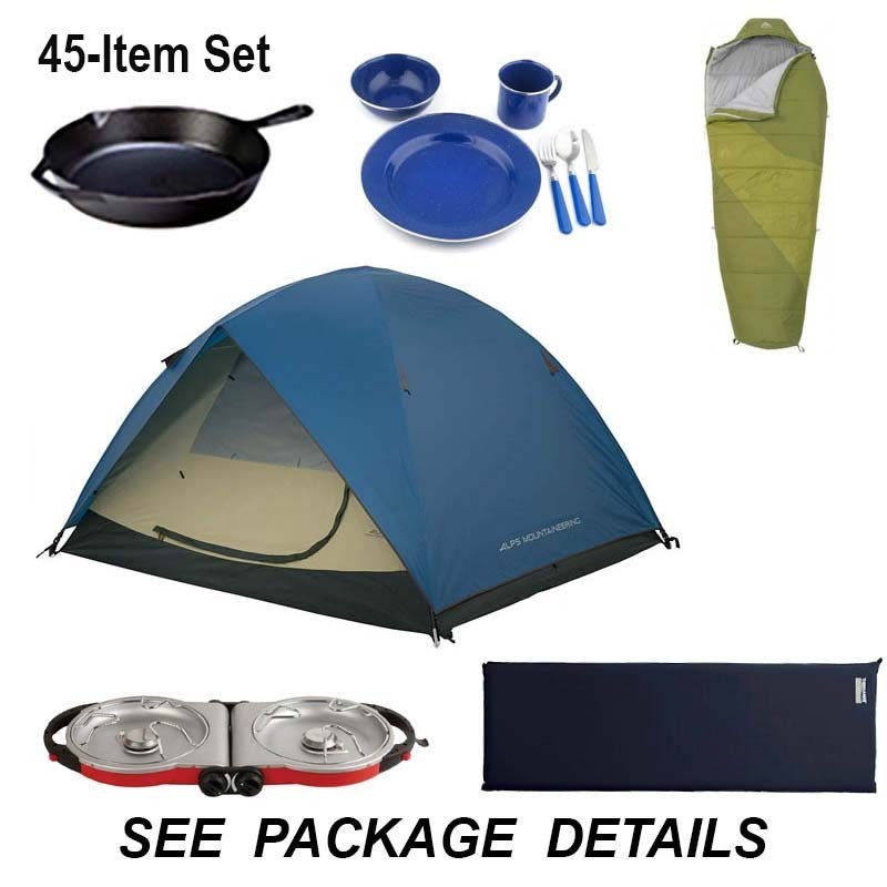 Rental Camping Package for Four Campers, shipped nationwide