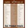 Camping accessories pack