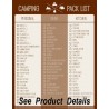 Camping accessories pack to go with rentals