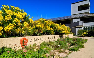 Visitor center sign at Channel Islands National Park