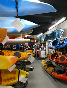 kayaks for sale in shop