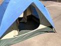 double doors in 6-person family rental tent