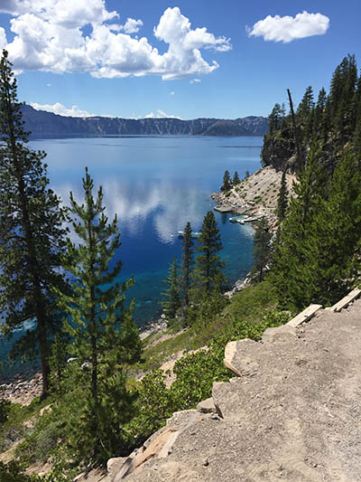 Lake view in Crater Lake National Park