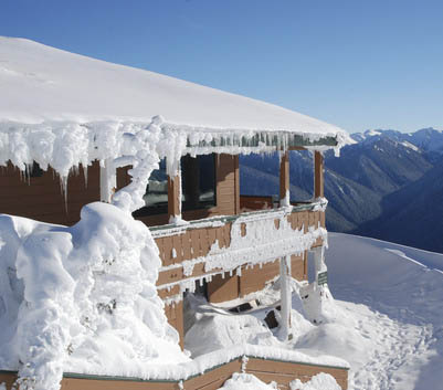Visitor center building at Hurricane Ridge in Olympic National Park