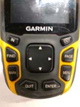display controls for rented gps unit