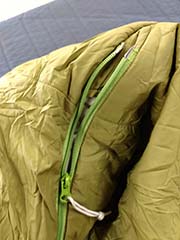 renting a warm-weather sleeping bag with foot vents