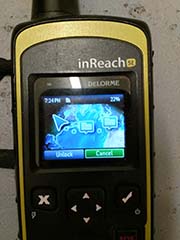 turn on rented inreach device