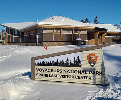 Visitor center building in Voyageurs National Park