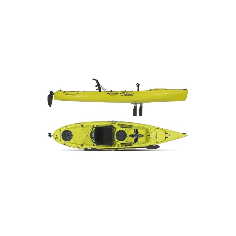 Hobie レボリューション11 Hobie Mirage Revolution 11 Pedal Kayak - Papaya Orange - Melton Tackle