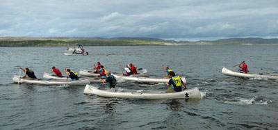 Tracking for canoe and kayak races using SPOT Messenger devices